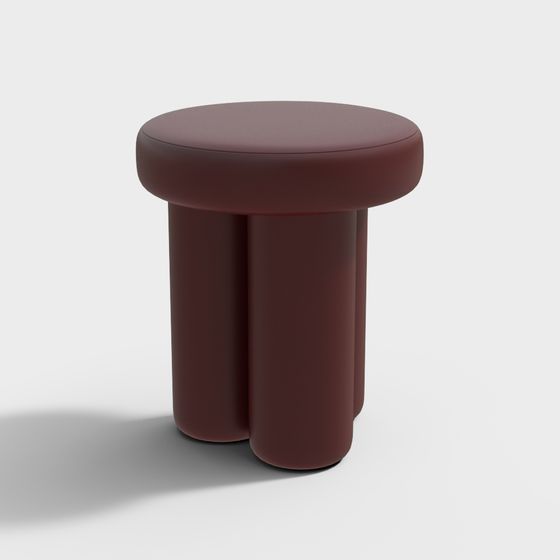 Cylindrical Stool 3D model for Modern Interiors