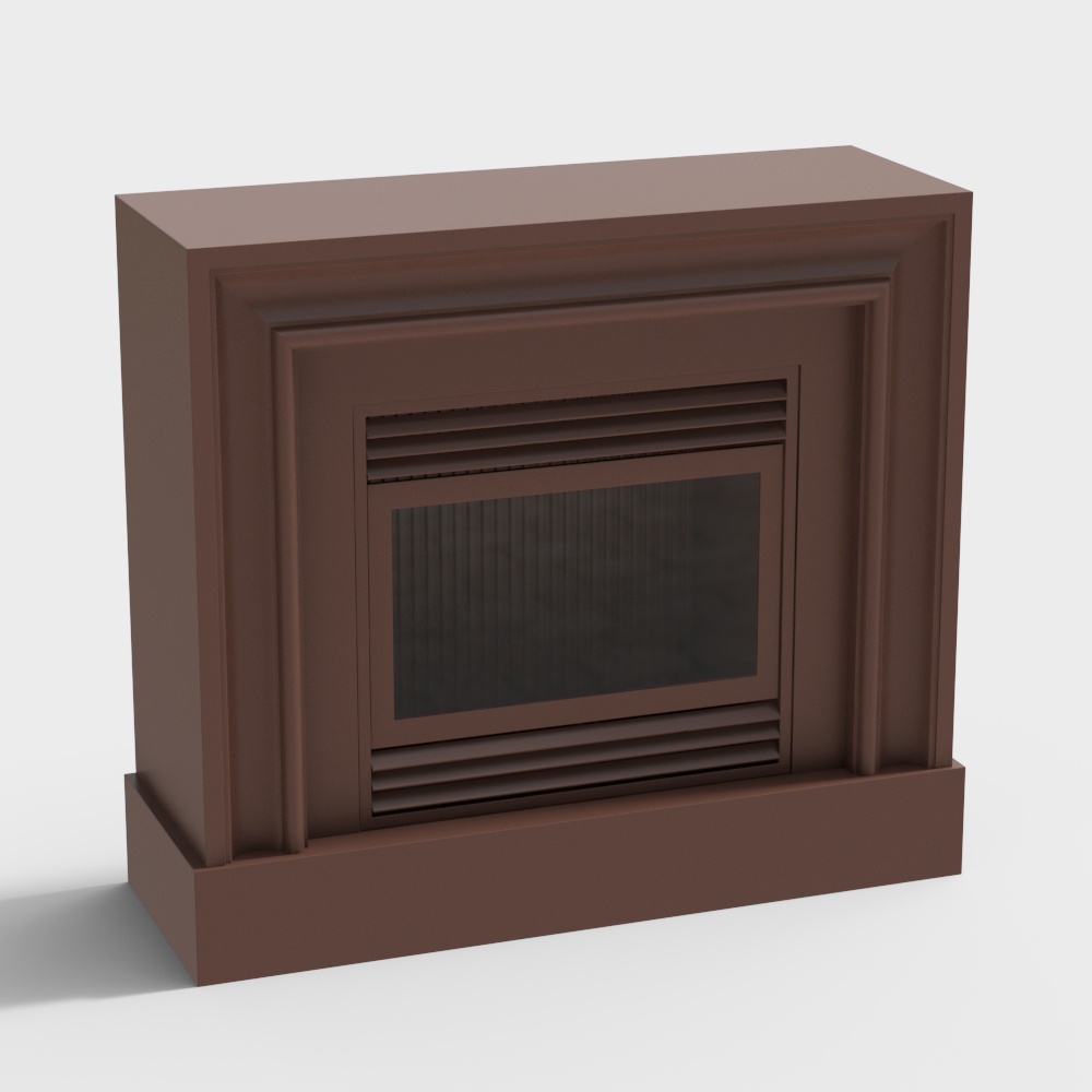 French Fireplace Cabinet