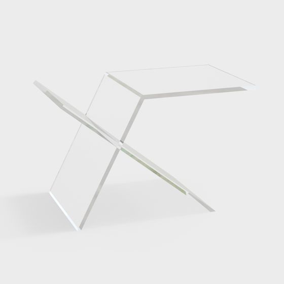 X-Table 3D model for Modern Interior Spaces