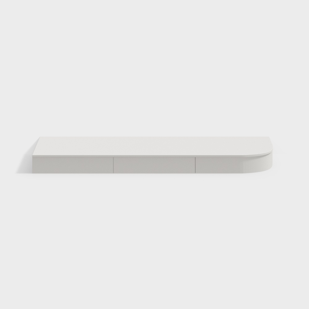 Modern Minimalist Arc-Shaped Suspended Desk
