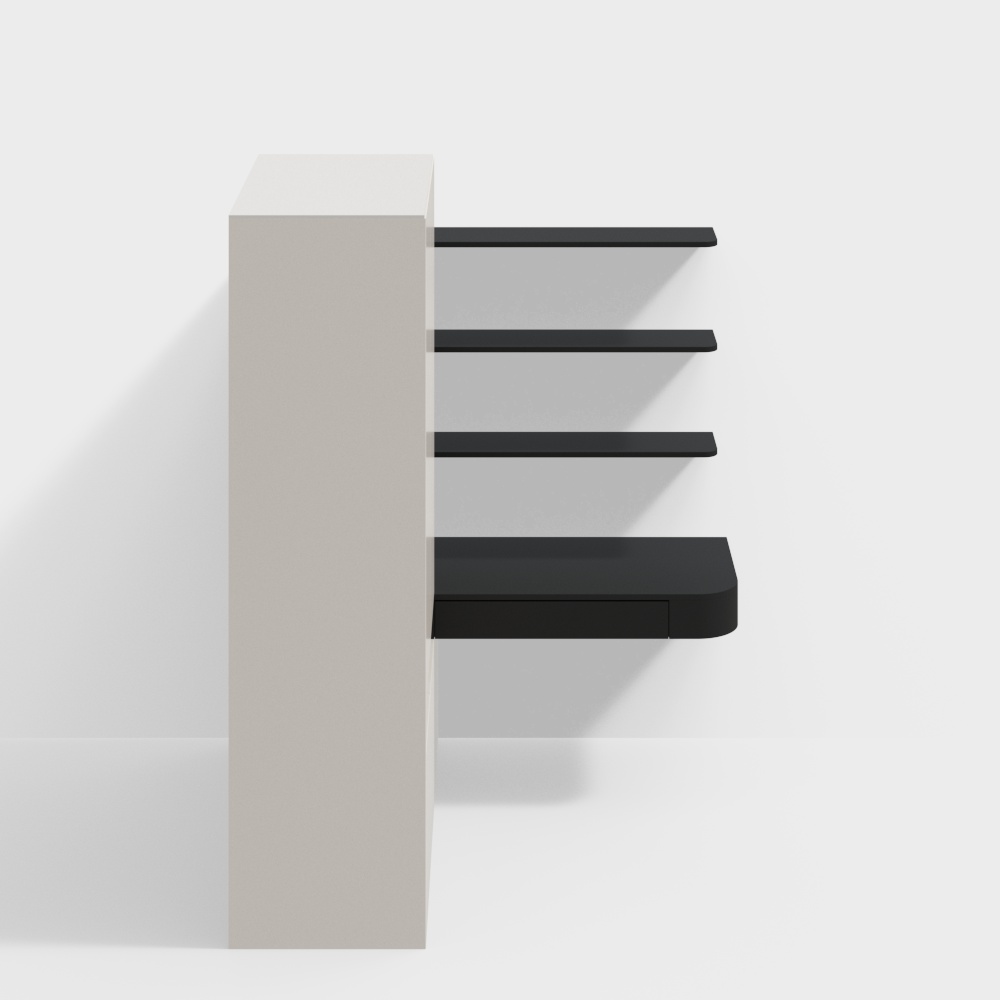 Modern Minimalist Custom Wardrobe with Desk