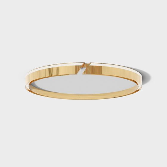 Elegant Gold Ring Low-Poly 3D Model