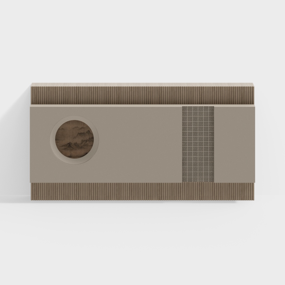 New Chinese-style Living Room Background Wall