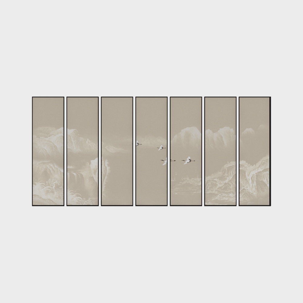 New Chinese-Style Wall Painting Mural