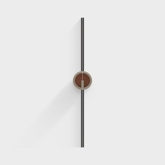 Elegant Low-Poly Wall Clock 3D Model
