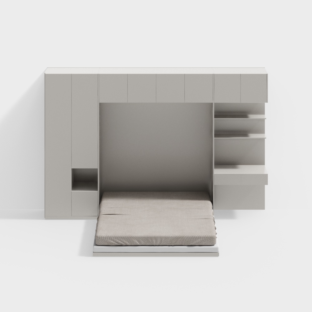 Modern Wardrobe Integrated Bed