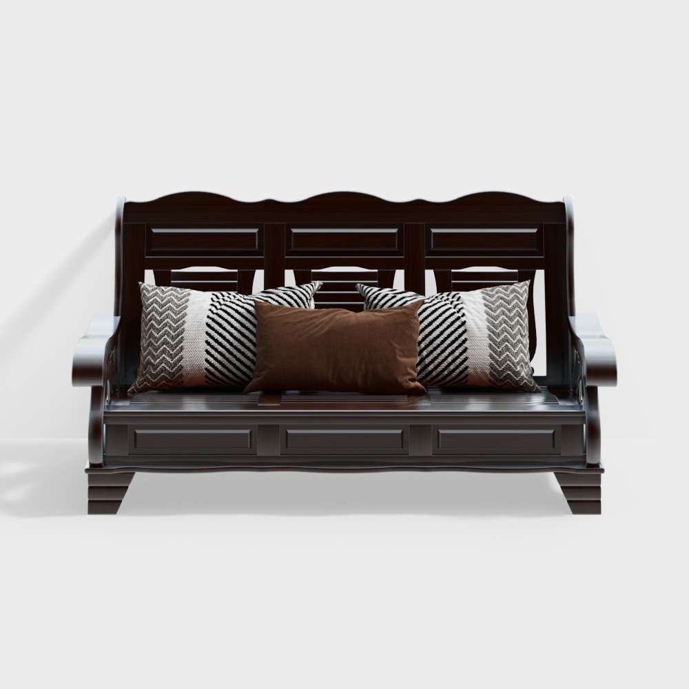 Sofa ba chỗ ngồi phong cách Trung Quốc mới