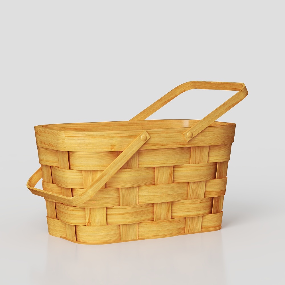 Modern Woven Bamboo Basket