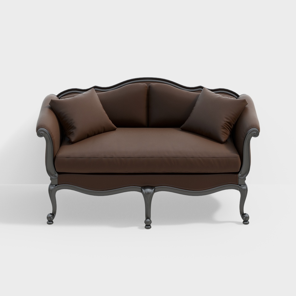 Modern Double Leather Sofa