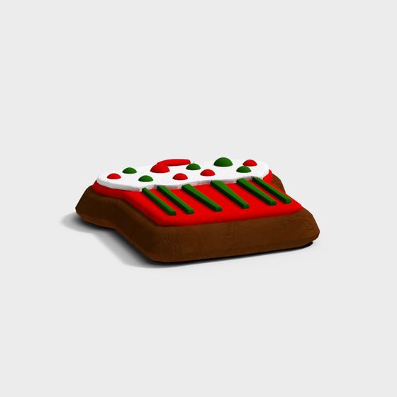 Festive Christmas Cookie 3D model