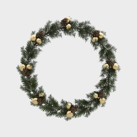 Charming Christmas Wreath 3D Model for Festive Designs