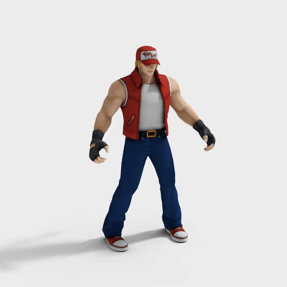 Dynamic Ken 3D Model from Street Fighter Series