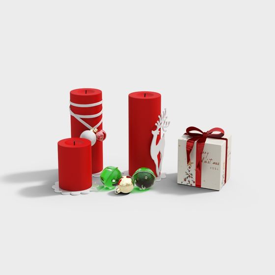 Festive Christmas Decoration 3D model