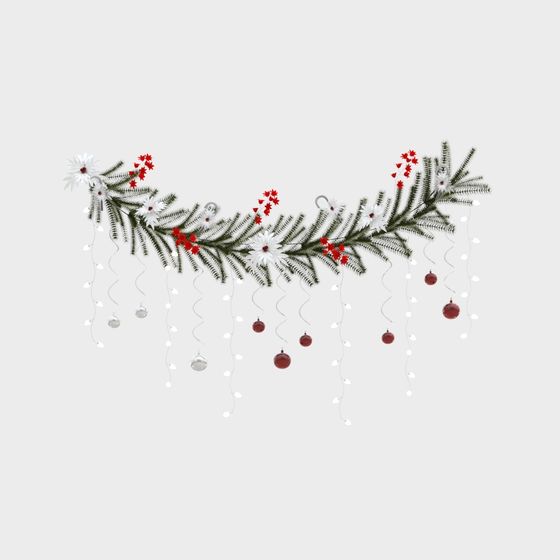 Beautiful Christmas Wreath 3D model for Holiday Decor