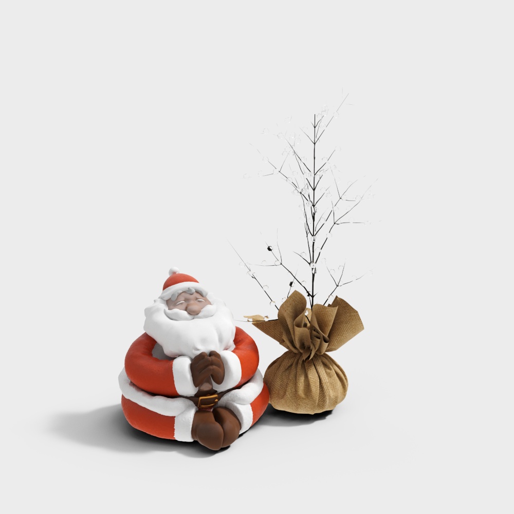 Santa Claus Festive Moment 3D model