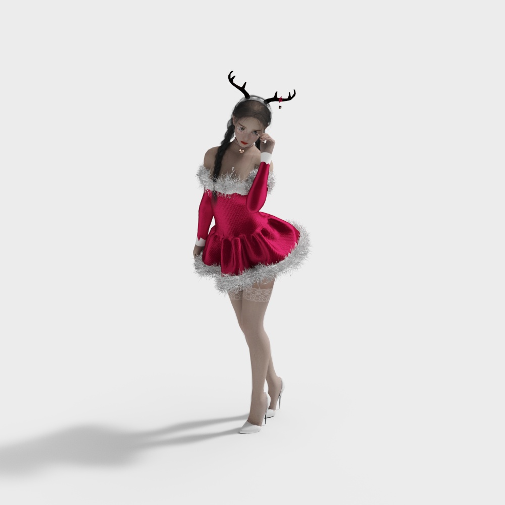 Charming Christmas Sprite 3D model