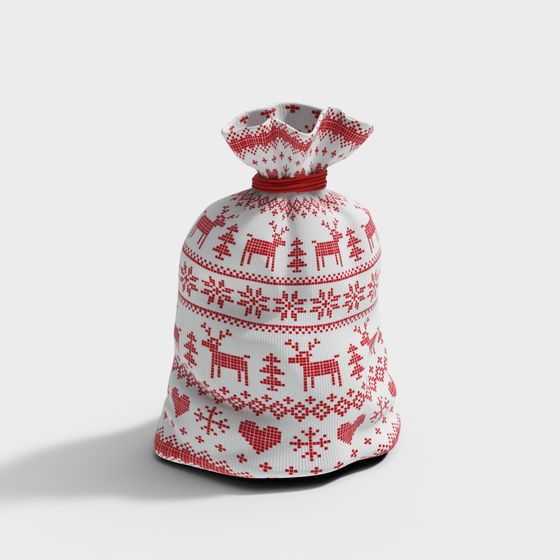 Christmas Gift Bag 3D model