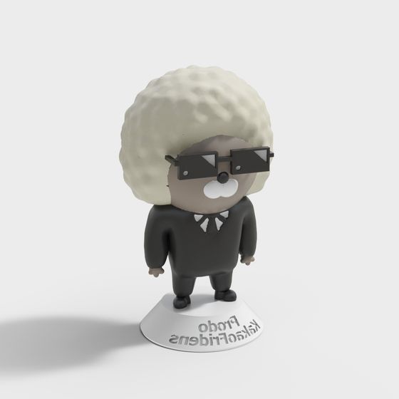 Wise Elder Low-Poly 3D Model