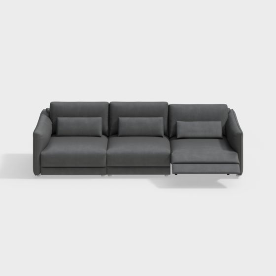 Urban Comfort Low-Poly Sofa 3D model