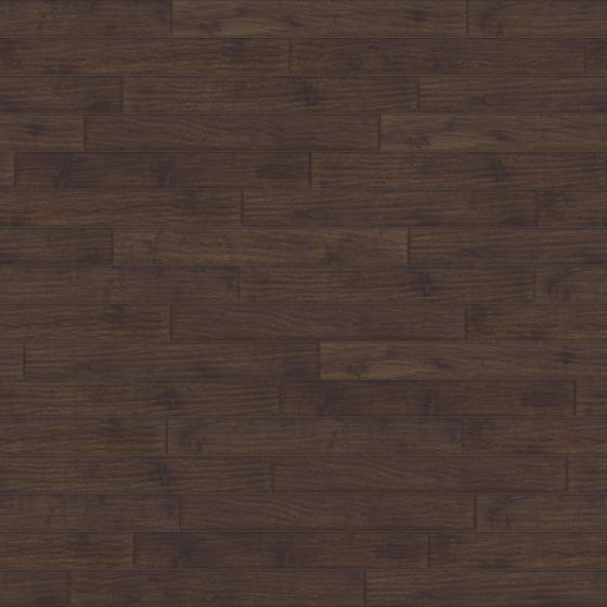 Rich Deep Walnut Solid Wood Flooring 3D Model in Brown