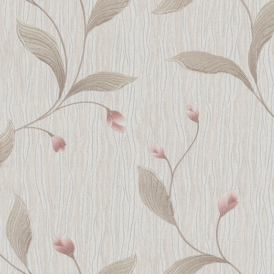 Beige Chinese-Style Patterned Wallpaper 3D Model