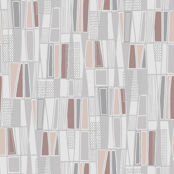 Modern Geometric Wallpaper 3D Model in Pink