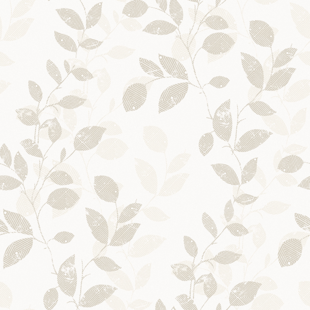 Modern Light-Colored Plant Printed Wallpaper 1000*1000