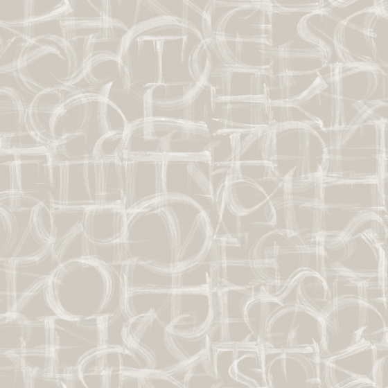 1000x1000 Modern Light Brown Geometric Wallpaper 3D Model in White
