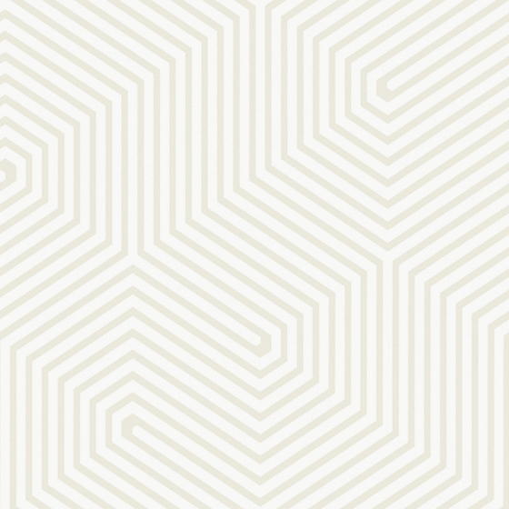 Modern Light-Colored Geometric Wallpaper 3D Model 1000x1000 in White
