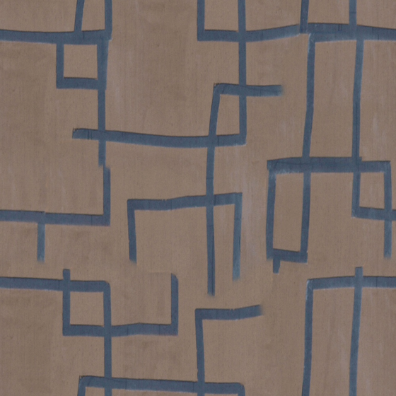 Blue Coffee-Colored Textured Art Paint 3D Model