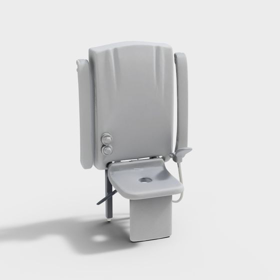 Sleek Low-Poly Chair 3D model