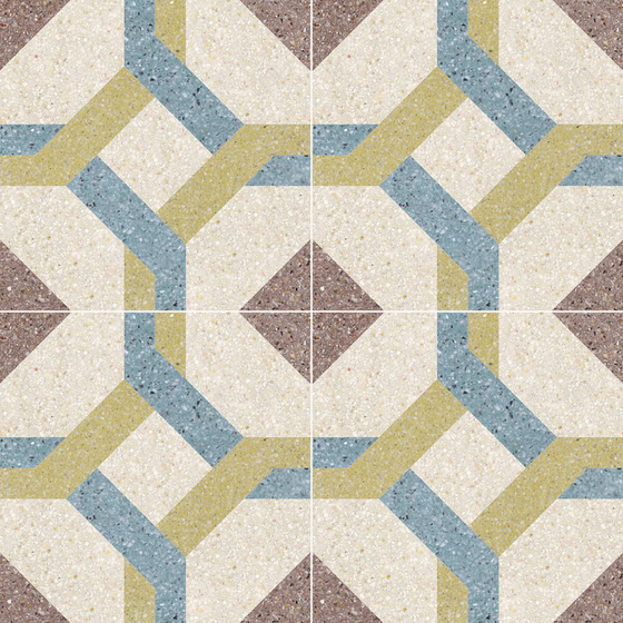 Modern Colored Flower Tiles 1000x1000