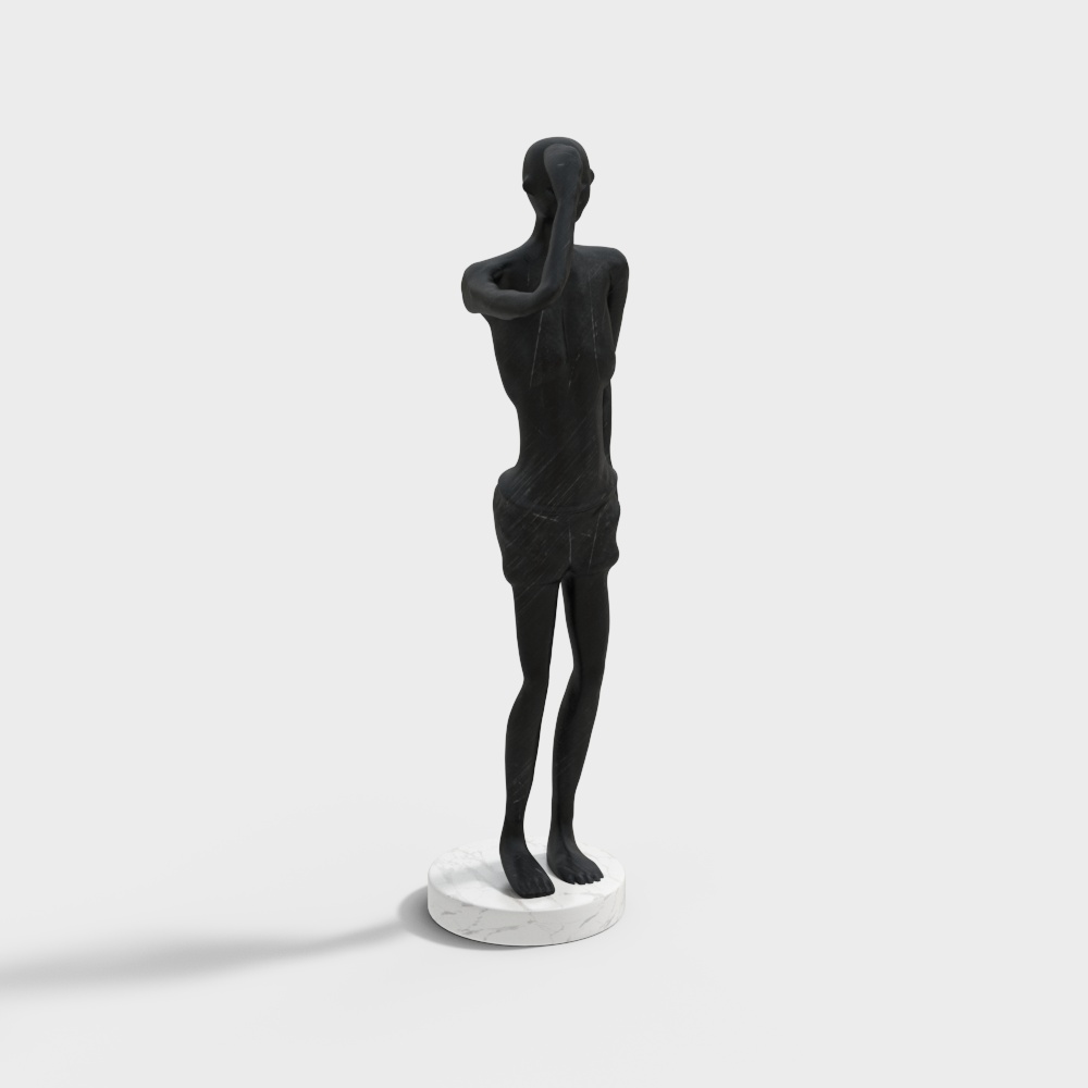 Thoughtful Sculpture 3D model
