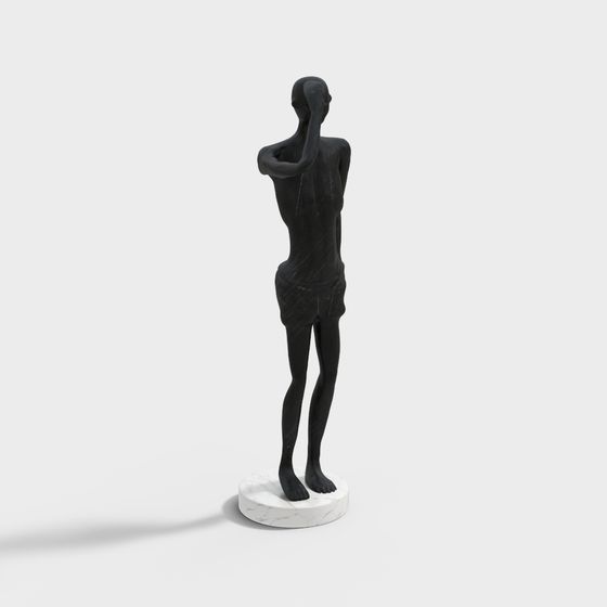 Thoughtful Sculpture 3D model