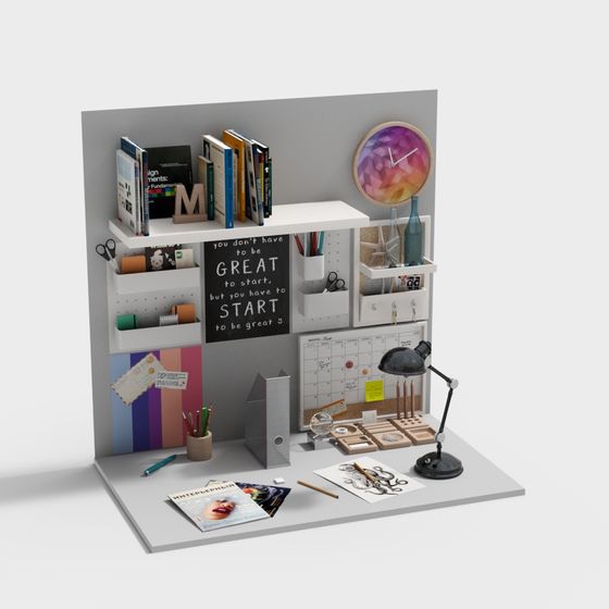 Creative Workspace 3D model