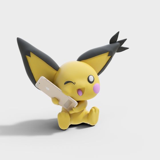 Charming Pichu 3D Model for Fun Designs