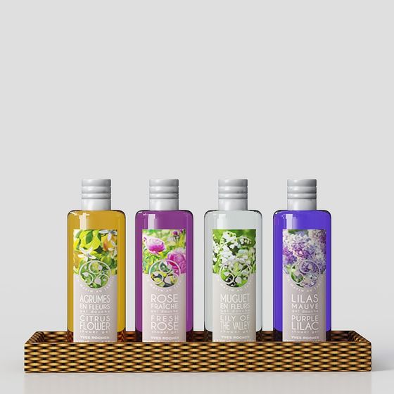 Produits de toilette modernes pour la salle de bain