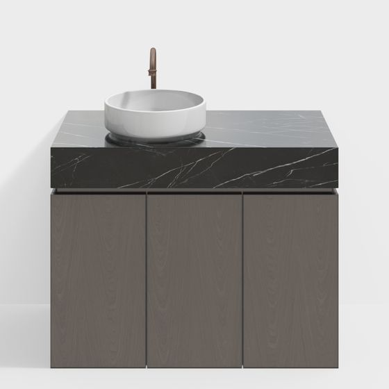 Stylish Modern Bathroom Cabinet 3D model