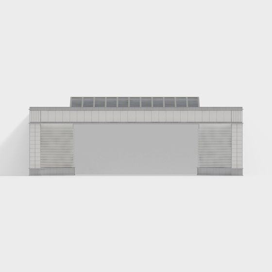 Low Poly Modern Architectural 3D Model