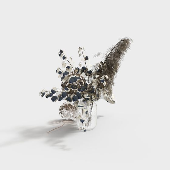 Silver Bouquet 3D model
