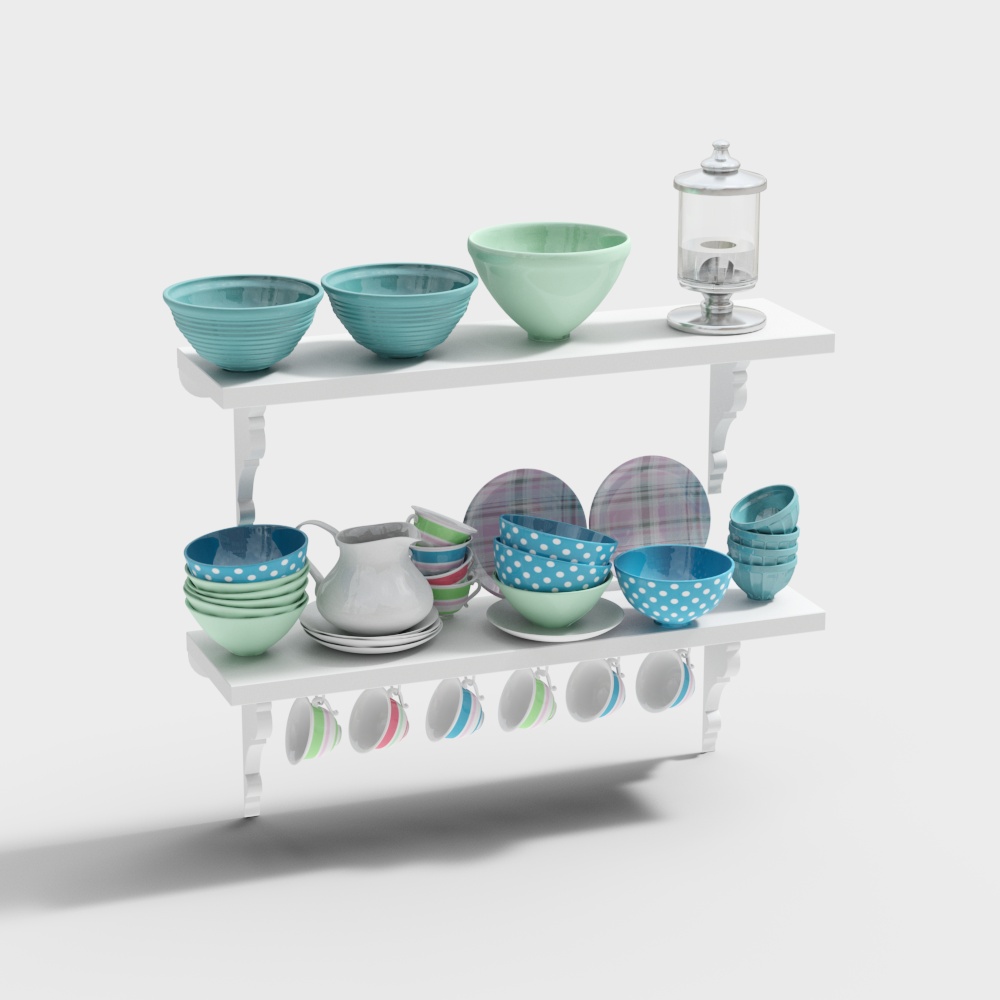 European-Style Kitchen Shelf