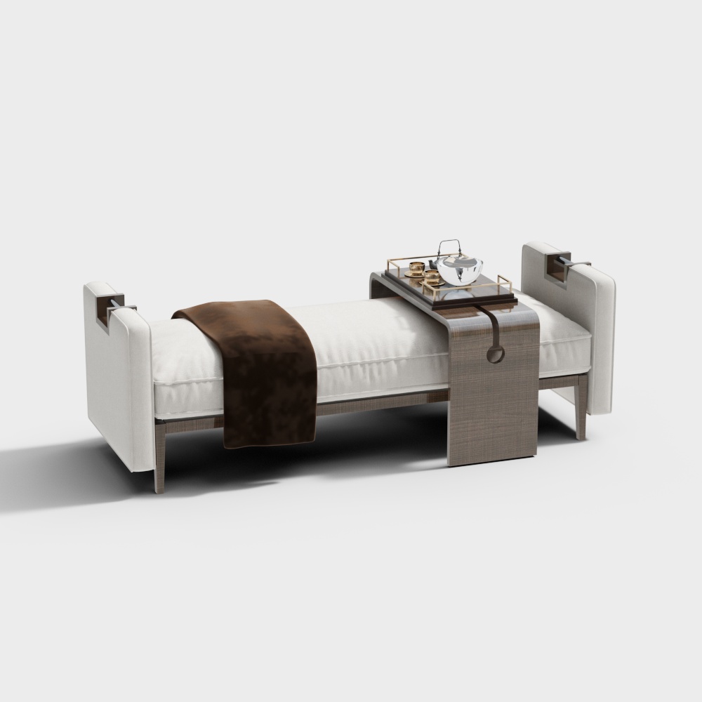 New Chinese-Style Bed End Bench