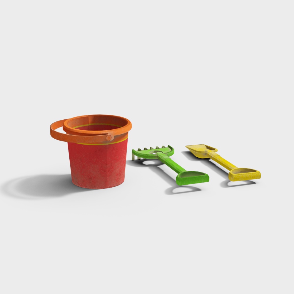 Sand Bucket and Shovel