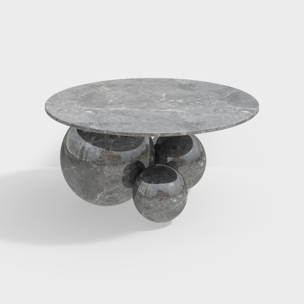 Table basse en pierre moderne