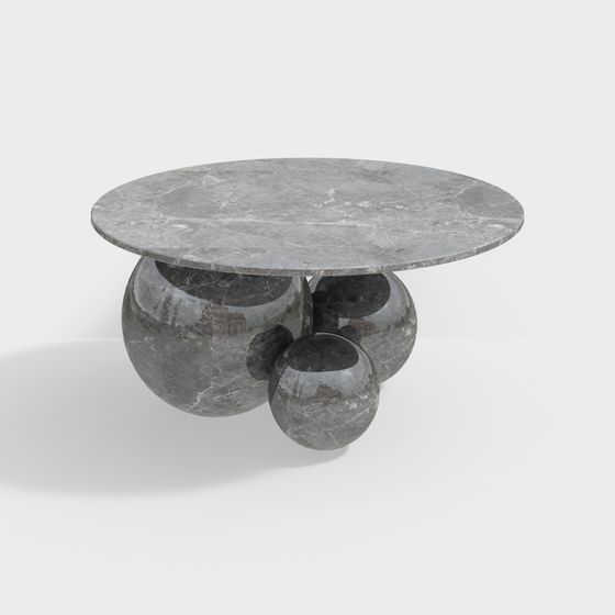 Table basse en pierre moderne