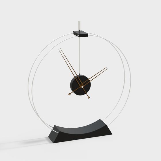 Unique Low-Poly Clock 3D model