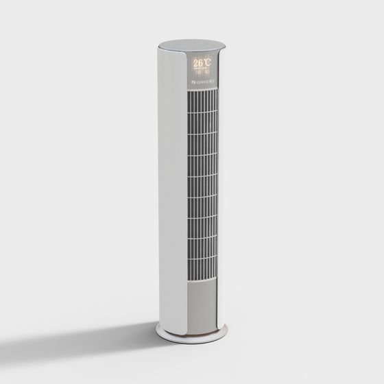 Sleek 3D Air Conditioner Fan Model
