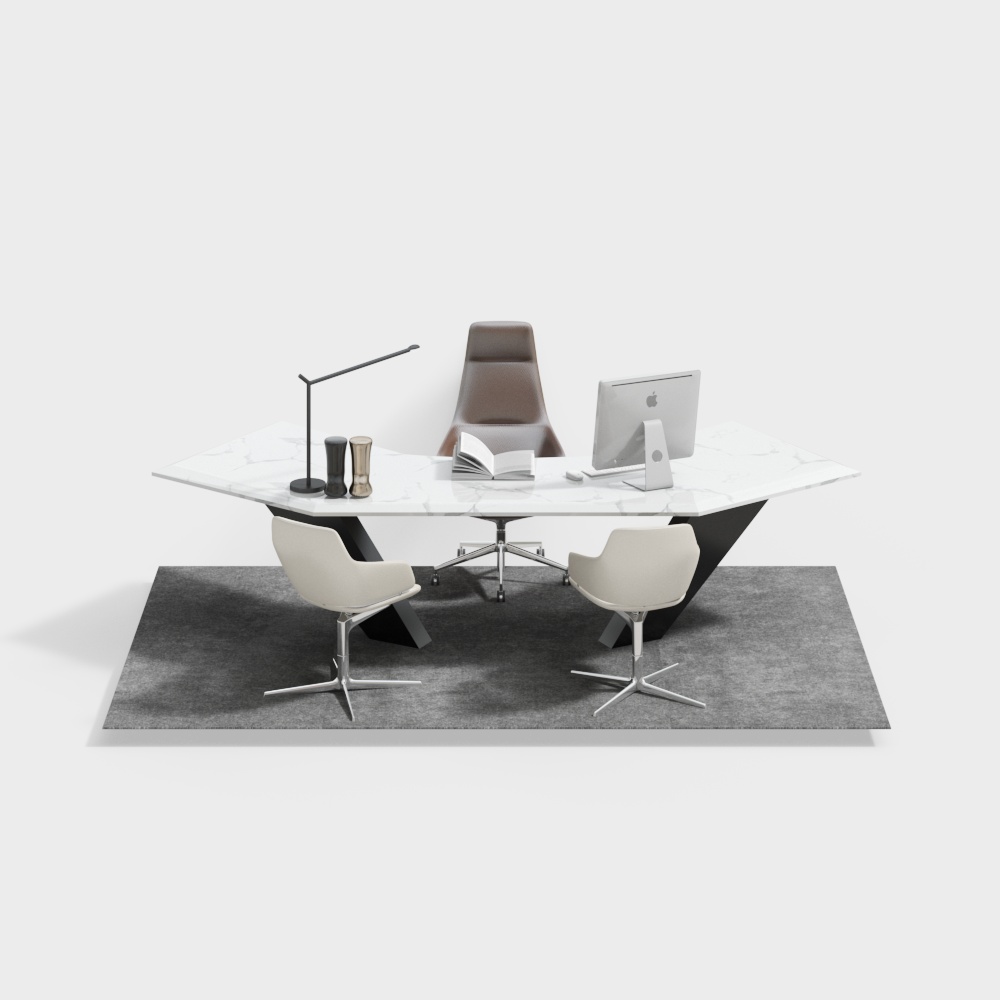 Modern Office Desk and Chair Combination