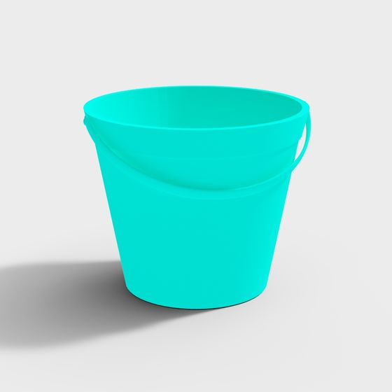Vibrant Beach Bucket 3D model