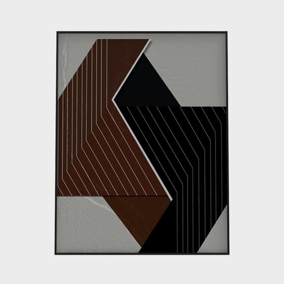 Abstract Geometric Frame 3D model